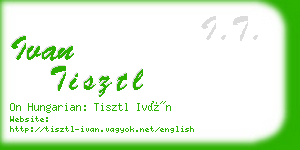 ivan tisztl business card